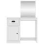 White plywood dressing table with mirror 90x50x132.5 cm by vidaXL, Bedroom Dressers - Ref: Foro24-816760, Price: 84,12 €, Dis...