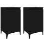 Nachttische 2 Stück schwarzes Sperrholz 40x35x70 cm von vidaXL, Nachttische - Ref: Foro24-819647, Preis: 80,25 €, Rabatt: %
