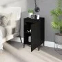 Nightstands 2 pcs black plywood 40x35x70 cm by vidaXL, Nightstands - Ref: Foro24-819647, Price: 79,28 €, Discount: %