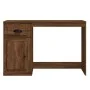 Brown oak plywood drawer desk 115x50x75 cm by vidaXL, Desks - Ref: Foro24-816479, Price: 104,46 €, Discount: %