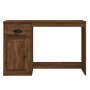 Escritorio cajón madera contrachapada roble marrón 115x50x75 cm de vidaXL, Escritorios - Ref: Foro24-816479, Precio: 106,21 €...
