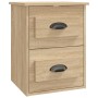 Wall-mounted bedside table in Sonoma oak color, 41.5x36x53 cm by vidaXL, Nightstands - Ref: Foro24-816398, Price: 50,35 €, Di...