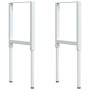 Banco de trabajo madera roble marrón claro 80x60x(71,5-98) cm