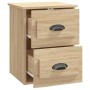 Wall-mounted bedside table in Sonoma oak color, 41.5x36x53 cm by vidaXL, Nightstands - Ref: Foro24-816398, Price: 50,35 €, Di...