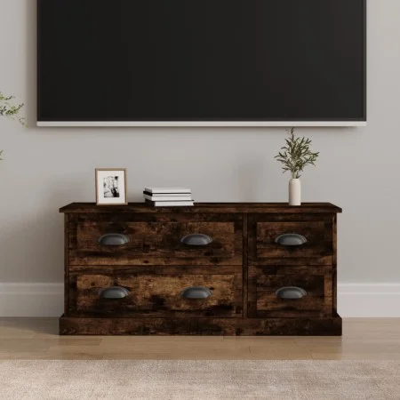 TV-Schrank aus geräuchertem Eichensperrholz, 100 x 35,5 x 45 cm von vidaXL, TV-Möbel - Ref: Foro24-816453, Preis: 91,78 €, Ra...