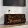 TV-Schrank aus geräuchertem Eichensperrholz, 100 x 35,5 x 45 cm von vidaXL, TV-Möbel - Ref: Foro24-816453, Preis: 91,78 €, Ra...