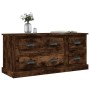TV-Schrank aus geräuchertem Eichensperrholz, 100 x 35,5 x 45 cm von vidaXL, TV-Möbel - Ref: Foro24-816453, Preis: 93,07 €, Ra...