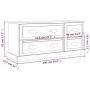 TV-Schrank aus geräuchertem Eichensperrholz, 100 x 35,5 x 45 cm von vidaXL, TV-Möbel - Ref: Foro24-816453, Preis: 91,78 €, Ra...