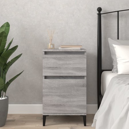 Mesita de noche color gris sonoma 40x35x70 cm de vidaXL, Mesitas de noche - Ref: Foro24-819720, Precio: 51,92 €, Descuento: %