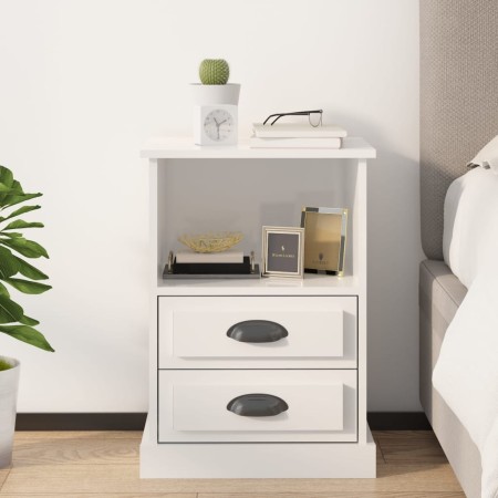 vidaxL Nachttisch glänzend weiß 43x36x60 cm von vidaXL, Nachttische - Ref: Foro24-816332, Preis: 61,14 €, Rabatt: %