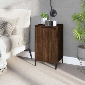 Mesita de noche madera contrachapada roble marrón 40x35x70 cm de vidaXL, Mesitas de noche - Ref: Foro24-819658, Precio: 45,99...