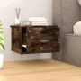 Mesita de noche de pared color roble ahumado 41,5x36x28 cm de vidaXL, Mesitas de noche - Ref: Foro24-816386, Precio: 33,15 €,...