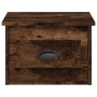 Wand-Nachttisch aus geräucherter Eiche, 41,5 x 36 x 28 cm von vidaXL, Nachttische - Ref: Foro24-816386, Preis: 33,58 €, Rabat...
