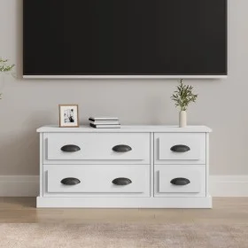 Mueble para TV madera contrachapada blanco 100x35,5x45 cm de vidaXL, Muebles TV - Ref: Foro24-816448, Precio: 61,60 €, Descue...