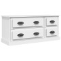 Mueble para TV madera contrachapada blanco 100x35,5x45 cm de vidaXL, Muebles TV - Ref: Foro24-816448, Precio: 62,06 €, Descue...