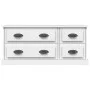 TV stand made of white plywood 100x35.5x45 cm by vidaXL, TV Furniture - Ref: Foro24-816448, Price: 62,13 €, Discount: %