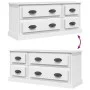 Sperrholz TV-Möbel weiß 100x35,5x45 cm von vidaXL, TV-Möbel - Ref: Foro24-816448, Preis: 61,60 €, Rabatt: %