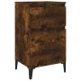 Nachttisch aus geräucherter Eiche, 40 x 35 x 70 cm von vidaXL, Nachttische - Ref: Foro24-819718, Preis: 46,62 €, Rabatt: %