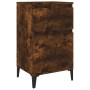 Nachttisch aus geräucherter Eiche, 40 x 35 x 70 cm von vidaXL, Nachttische - Ref: Foro24-819718, Preis: 47,21 €, Rabatt: %