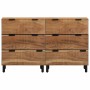 Aparador 2 pcs Marrón 60 x 33 x 75 cm Madera maciza de Acacia