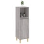 Badezimmerschrank aus grauem Sonoma-Sperrholz, 30 x 30 x 100 cm von vidaXL, Badezimmermöbel - Ref: Foro24-819810, Preis: 54,7...