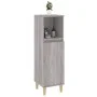 Badezimmerschrank aus grauem Sonoma-Sperrholz, 30 x 30 x 100 cm von vidaXL, Badezimmermöbel - Ref: Foro24-819810, Preis: 53,5...