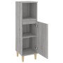 Badezimmerschrank aus grauem Sonoma-Sperrholz, 30 x 30 x 100 cm von vidaXL, Badezimmermöbel - Ref: Foro24-819810, Preis: 54,7...