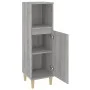 Badezimmerschrank aus grauem Sonoma-Sperrholz, 30 x 30 x 100 cm von vidaXL, Badezimmermöbel - Ref: Foro24-819810, Preis: 53,5...