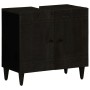 Conjunto de muebles de baño 2 piezas madera maciza de mango