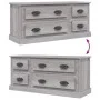 TV-Schrank aus grauem Sonoma-Sperrholz, 100 x 35,5 x 45 cm von vidaXL, TV-Möbel - Ref: Foro24-816454, Preis: 82,56 €, Rabatt: %