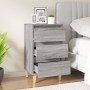 Mesita de noche madera contrachapada gris Sonoma 40x35x70 cm de vidaXL, Mesitas de noche - Ref: Foro24-819666, Precio: 57,97 ...