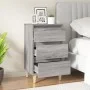 Mesita de noche madera contrachapada gris Sonoma 40x35x70 cm de vidaXL, Mesitas de noche - Ref: Foro24-819666, Precio: 57,22 ...