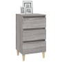 Mesita de noche madera contrachapada gris Sonoma 40x35x70 cm de vidaXL, Mesitas de noche - Ref: Foro24-819666, Precio: 57,97 ...