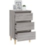Mesita de noche madera contrachapada gris Sonoma 40x35x70 cm de vidaXL, Mesitas de noche - Ref: Foro24-819666, Precio: 57,97 ...