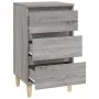 Mesita de noche madera contrachapada gris Sonoma 40x35x70 cm de vidaXL, Mesitas de noche - Ref: Foro24-819666, Precio: 57,22 ...