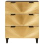 Vitrina 2 pcs Negro y dorado 60 x 33 x 75 cm