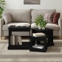 Couchtische 3 Stück, schwarzes Holzwerkstoff von vidaXL, Couchtisch - Ref: Foro24-816489, Preis: 67,80 €, Rabatt: %