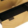 Vitrina 2 pcs Negro y dorado 60 x 33 x 75 cm