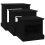 Coffee tables 3 units black engineered wood by vidaXL, Coffee table - Ref: Foro24-816489, Price: 66,99 €, Discount: %