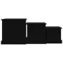 Coffee tables 3 units black engineered wood by vidaXL, Coffee table - Ref: Foro24-816489, Price: 66,99 €, Discount: %