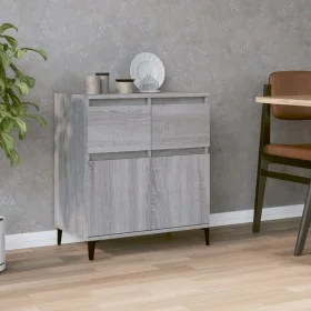 Aparador de madera contrachapada gris Sonoma 60x35x70 cm de vidaXL, Aparadores - Ref: Foro24-819690, Precio: 65,53 €, Descuen...