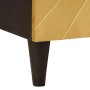 Vitrina 3 pcs Negro y dorado 60 x 33 x 75 cm