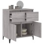 Aparador de madera contrachapada gris Sonoma 60x35x70 cm de vidaXL, Aparadores - Ref: Foro24-819690, Precio: 66,26 €, Descuen...