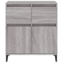 Aparador de madera contrachapada gris Sonoma 60x35x70 cm de vidaXL, Aparadores - Ref: Foro24-819690, Precio: 66,26 €, Descuen...