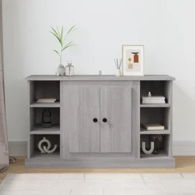 Aparador de madera contrachapada gris Sonoma 100x35,5x60 cm de vidaXL, Aparadores - Ref: Foro24-816446, Precio: 114,56 €, Des...
