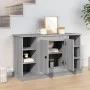 Aparador de madera contrachapada gris Sonoma 100x35,5x60 cm de vidaXL, Aparadores - Ref: Foro24-816446, Precio: 114,56 €, Des...