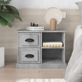 Gray concrete bedside table 60x35.5x45 cm by vidaXL, Nightstands - Ref: Foro24-816372, Price: 53,54 €, Discount: %