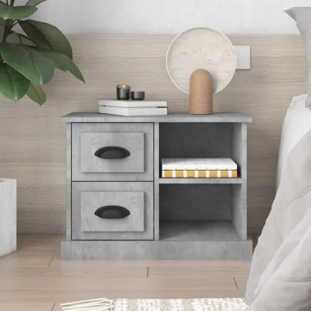 Nachttisch aus Betongrau 60x35,5x45 cm von vidaXL, Nachttische - Ref: Foro24-816372, Preis: 53,54 €, Rabatt: %