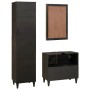 Conjuntos de muebles para el baño 3 pcs Negro y dorado