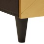 Conjuntos de muebles para el baño 3 pcs Negro y dorado